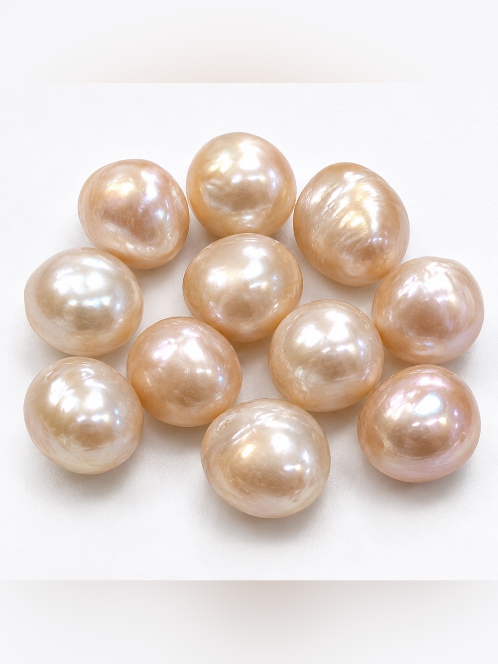 10 Genuine Freshwater Baroque Pearl Lot Mixed Sizes No Holes Craft Jewelry